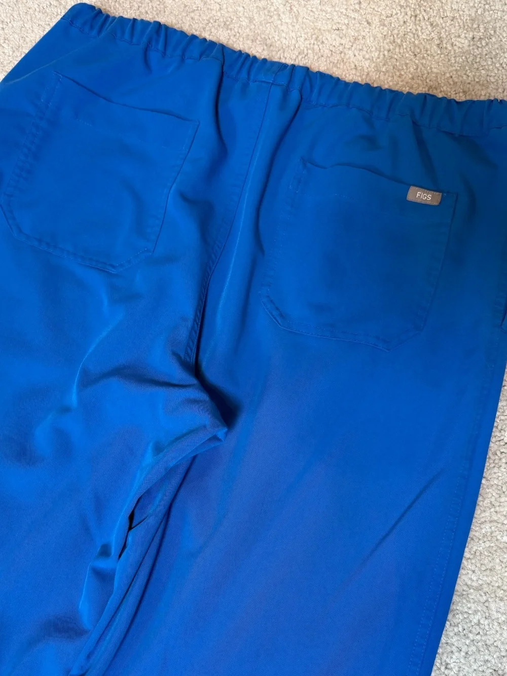 FIGS Pisco Scrub Pants Men’s Large Royal Blue FM4500 Straight Leg Technical